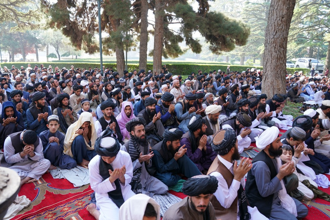 د نېکمرغه کوچني اختر د لمانځه په مراسمو کې د ریاست‌الوزراء د لومړي مرستیال ګډون