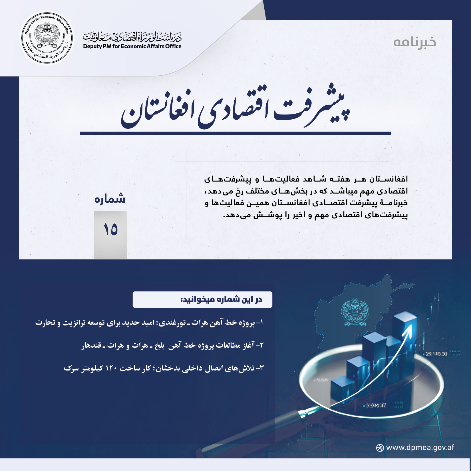 پیشرفت اقتصادی افغانستان (خبرنامه) ۱۵