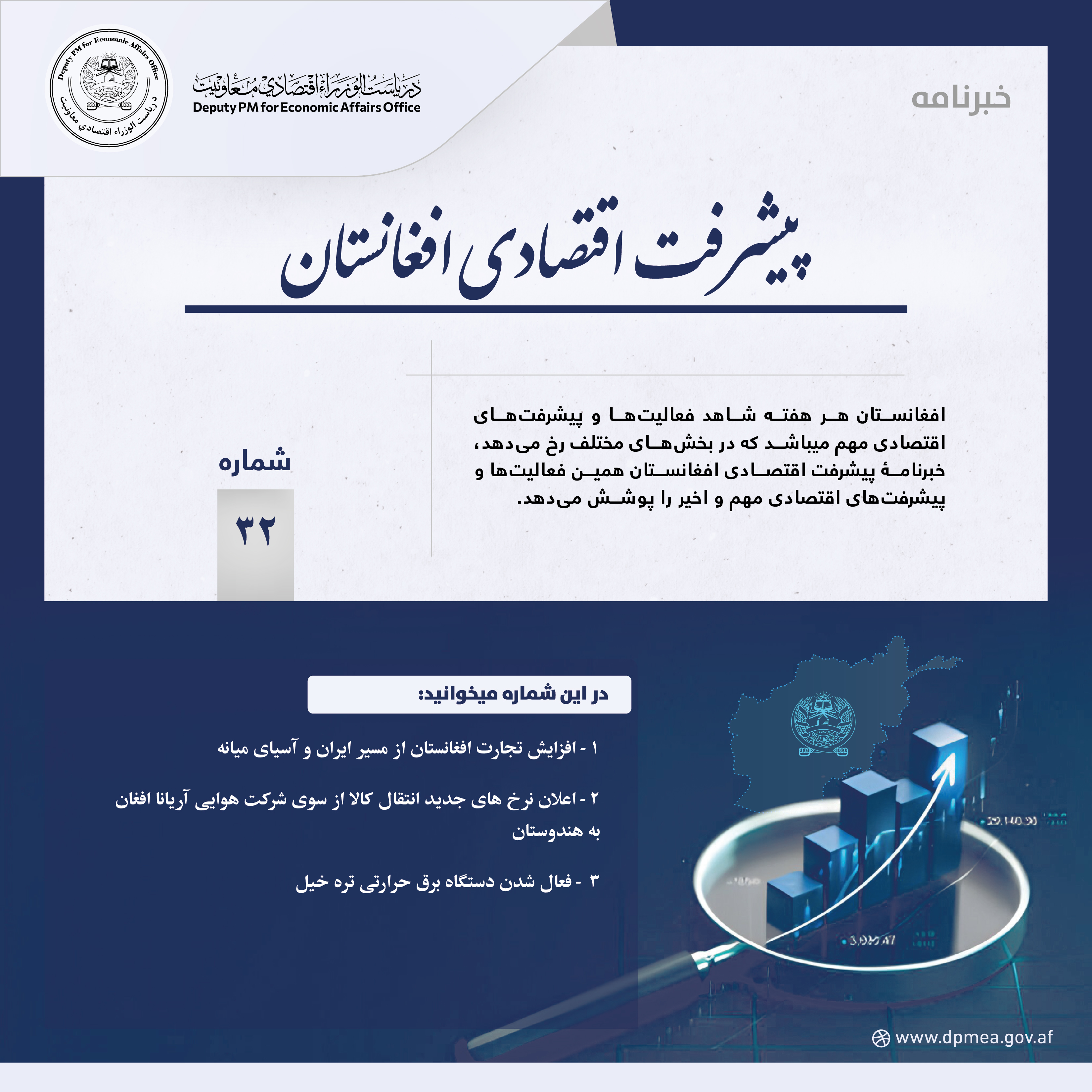 پیشرفت اقتصادی افغانستان (خبرنامه) ۳۲