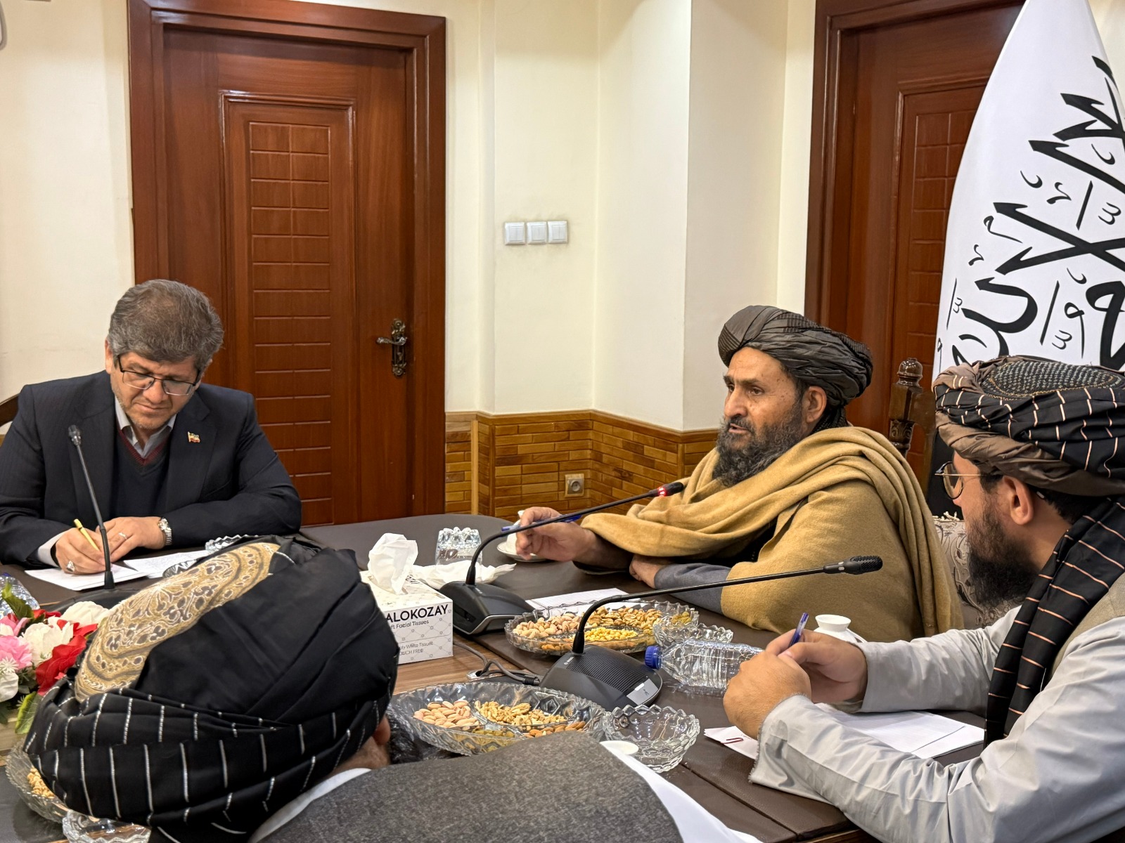 د ریاست الوزراء اقتصادي مرستیال د ایران اسلامي جمهوريت د ریل پتلۍ د رئیس په مشرۍ پلاوي سره وکتل