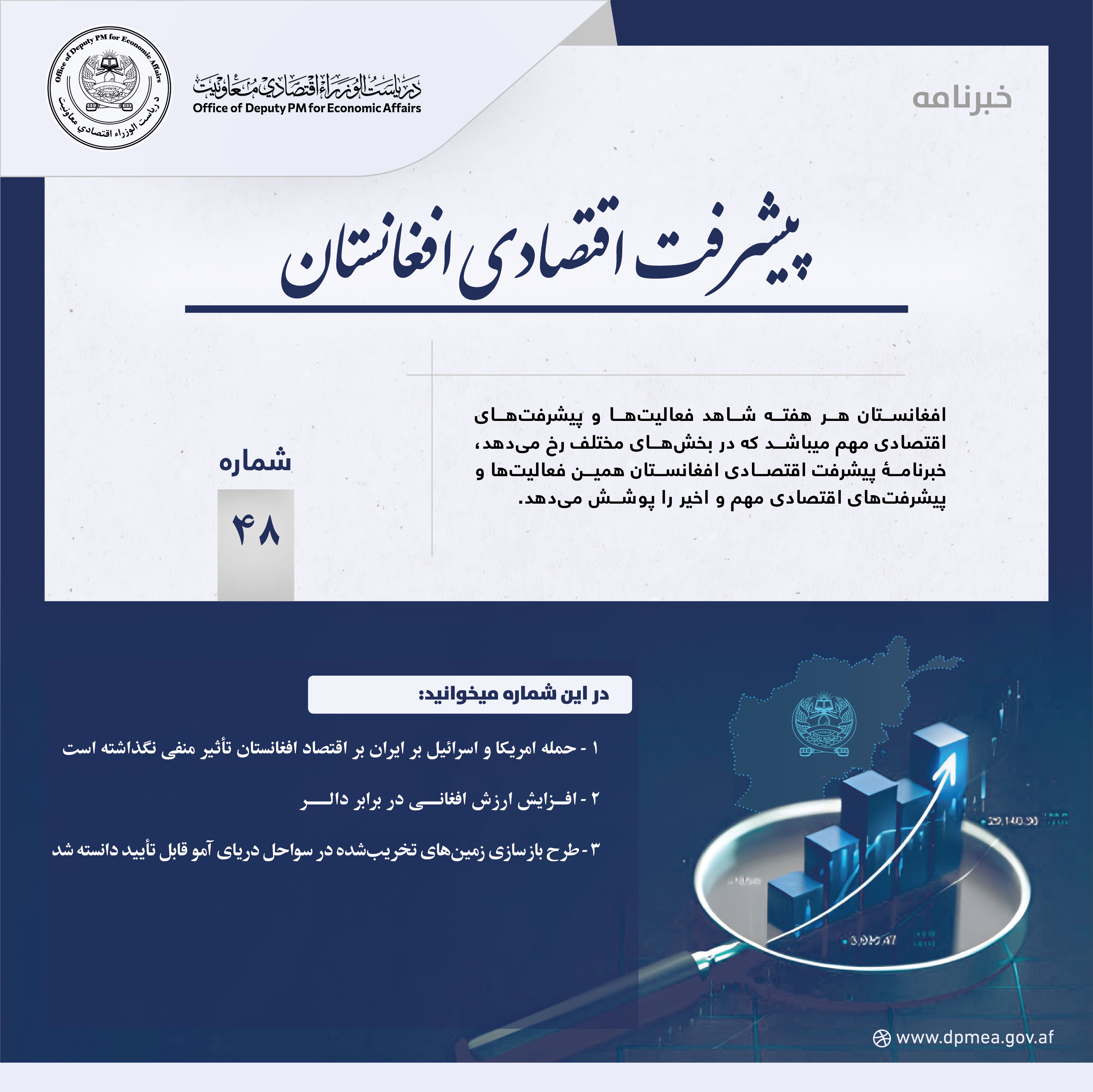 پیشرفت اقتصادی افغانستان (خبرنامه) ۴۸
