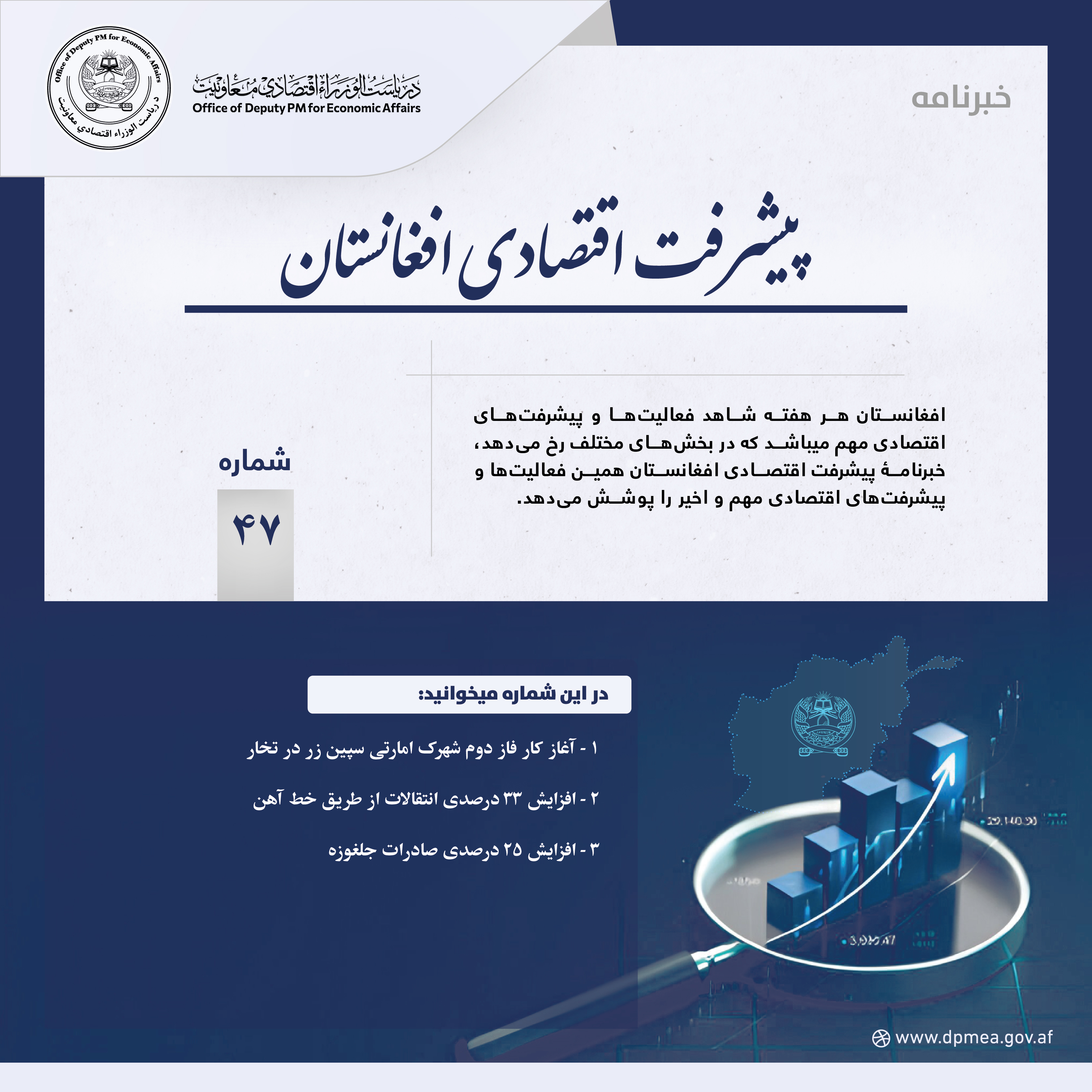 پیشرفت اقتصادی افغانستان (خبرنامه) ۴۷